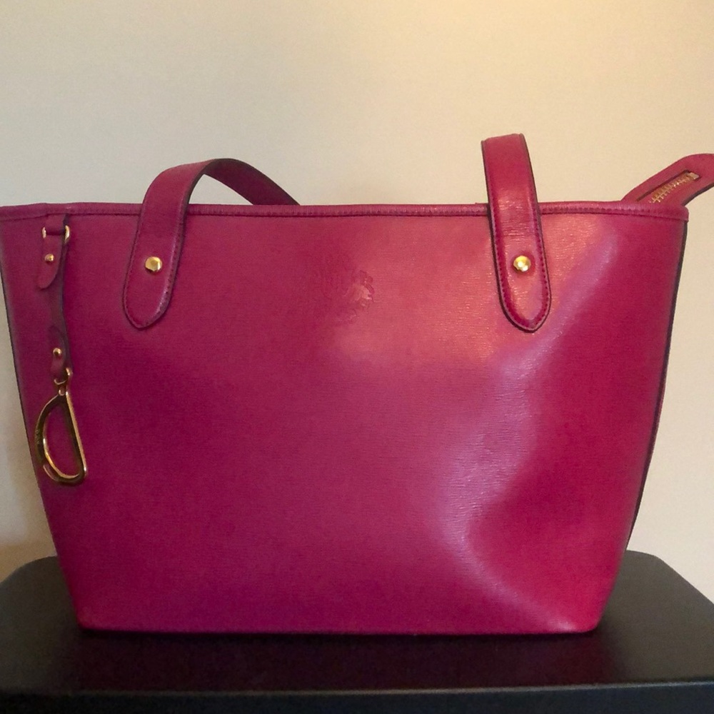 Ralph Lauren fuchsia tote
